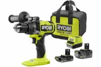 Аккумуляторная бесщеточная ударная дрель-шуруповерт Ryobi ONE+ RPD18X-242S (5133005283) (18V, 1x2Ач, 1x4Ач, з/у, сумка)