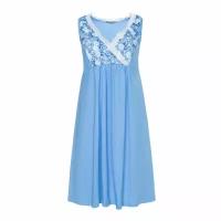 Ночная сорочка женская, цвет голубой, размер 52 1750-К
