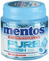 Жевательная резинка MENTOS Pure Fresh (Ментос) "Свежая мята", 100 г, банка, 20798