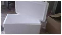 Ящик из пенопласта для хранения и транспортировки продуктов "Средний", 60-40-25 см, 2-3 сорт