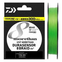 Плетеный шнур Daiwa UVF Morethan Dura Sensor 8Braid +Si² [Lime Green] 200m #0.8 /0.148mm 15Lb/6,8kg