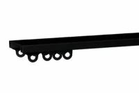 Карниз двухрядный профильный алюминиевый ARTTEX Facile 160 см, черный