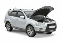 Для Mitsubishi Outlander XL (Митсубиси Аутлендер) 2005-2013 Газовые упоры (амортизаторы) капота АвтоУпор (UMIOUT031)