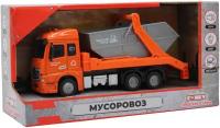 Мусоровоз Funky Toys кабина die-cast, инерционный, свет, звук, 1:43 (FT61083)