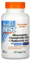 Doctor's Best "Глюкозамин/Хондроитин/МСМ + Гиалуроновая кислота", 150 капсул