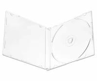 Бокс для CD диска Slim 5 мм, прозрачный, 1 штука CD Slim Box Clear на 1 компакт диск