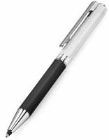 Шариковая ручка AURORA Magellano Matt Black Barrel Cap in Silver 925 Linear Patter (AU A42-S)