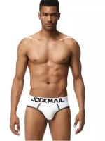 Мужские трусы брифы белые JOCKMAIL JM2041-1 XL (50)