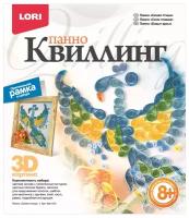 Квиллинг-панно Lori 3D "Синяя птица", с рамкой, картонная коробка Lori 227579