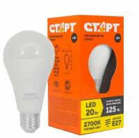 Лампа светодиодная LED Старт ECO Груша, E27, 20 Вт, 2700 K, теплый свет