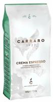 Зерновой кофе CARRARO CREMA ESPRESSO, пакет, 1000гр