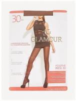 Колготки Glamour Positive Press, 30 den, размер 3, бежевый, золотой