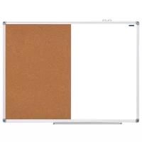 Доска магнитно-маркерно-пробковая OfficeSpace 307417 90х120 см, коричневый/белый