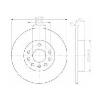 Тормозной диск Textar 92167603 для Opel Astra, Zafira