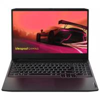 15.6" Ноутбук Lenovo IdeaPad Gaming 3 15ACH6 1920x1080, AMD Ryzen 5 5600H, RAM 8 ГБ, SSD 512 ГБ, NVIDIA GeForce RTX 3050 Ti, без ОС, 82K200LRRK, теневой черный