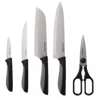 Набор ножей DOSH HOME LYNX 5шт, Нож LYNX SANTOKU 18см, Нож универсальный LYNX 13см, Нож для нарезки LYNX 8см, Нож кулинарный LYNX 20см, Ножницы LYNX