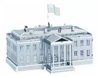 Сборная Объемная металлическая 3D модель "White House" 7.5x6.8x5.9 см