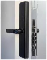 Дверной электронный замок на входную дверь Mirlock F775 + карта + пароль + отпечаток пальца + механический ключ