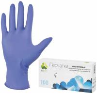 Перчатки одноразовые нитриловые Klever, неопудренные, синие, размер L, 50 пар в упаковке (NG080 В)