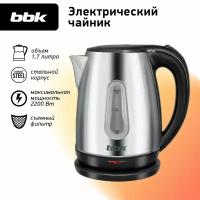 Чайник BBK EK1761S black (1.7L / 2200Wt) (EK1761S (SS/B))