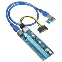 Райзер PALMEXX ver.006C PCI-E PCI Express Riser USB3.0, 12v 6pin