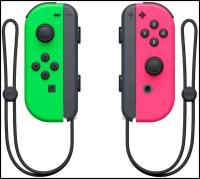 Комплект Nintendo Switch Joy-Con controllers Duo, зеленый/розовый, 2 шт