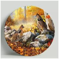 Декоративная тарелка Куропатки, 20 см