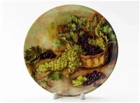 Декоративная тарелка Серебрякова Зинаида Натюрморт с виноградом