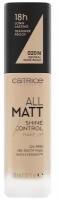 CATRICE Тональный крем All matt plus shine control, 30 мл, оттенок: 020 Nude Beige бежевый