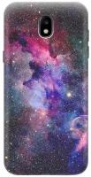 GOSSO Ультратонкий силиконовый чехол-накладка для Samsung Galaxy J5 (2017) с принтом "Открытый космос"