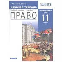 Рабочая тетрадь Дрофа Никитина Т.И. Право. 11 класс. К учебнику А.Ф. Никитина. Базовый и углубленный уровни. 2021