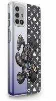 Прозрачный силиконовый чехол MustHaveCase для Samsung Galaxy M31s Bunny Серый для Самсунг Галакси М31c