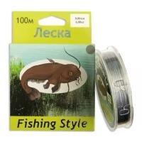 Леска Fishing Style RL2902 0.08mm тест 6кг 100m (плетенка серая)