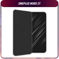 Силиконовый чехол на OnePlus Nord 2T / Ван Плас Норд 2T "Черный карбон"