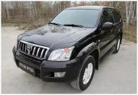 Накладки на передние фары (реснички) Toyota LC Prado 120 2003-2009