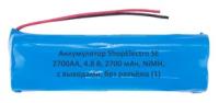 Аккумулятор ShopElectro SE2700АА, 4.8 В, 2700 мАч/ 4.8 V, 2700 mAh, NiMH, с выводами, без разъёма (1)