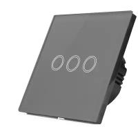 Умный сенсорный выключатель с WiFi и дистанционным управлением MiniTiger FS-S-003WGR-Grey