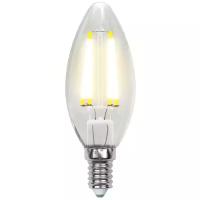 Лампа светодиодная UL-00000199 LED-C35-6W/WW/E14/CL 3000К свеча прозрачная