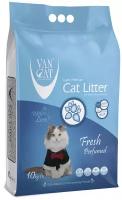 Комкующийся наполнитель Vancat VAN CAT Fresh для кошачьих туалетов без пыли с ароматом весенней свежести 10 кг