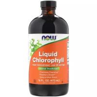 NOW FOODS Liquid Chlorophyll (Жидкий Хлорофилл с Ароматом Мяты) 473 мл (Now Foods)