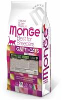 Monge PFB Cat BWild Grain Free Сухой беззерновой корм для крупных кошек, мясо Буйвола 10кг