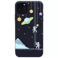 Силиконовый чехол на Apple iPhone 11 Pro Max / Эпл Айфон 11 Про Макс с рисунком "Ladder into Space" Soft Touch черный