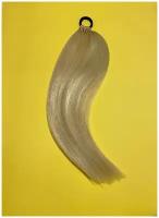 Накладной хвост на резинке Блонд 65см / Шиньон / Афрохвост / Искуственные накладные волосы