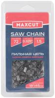 Цепь пильная Maxcut, 21LV-72E, шаг цепи 0.325 '', 1.5 мм, 72 звен, блистер, 086321072