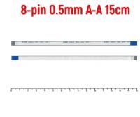 Шлейф тачпада для ноутбука Asus X540SA FFC 8-pin Шаг 0.5mm Длина 15cm Прямой A-A AWM 20624 80C 60V VW-1