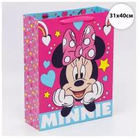 Пакет подарочный "Minnie", Минни Маус, 31х40х11,5 см./В упаковке шт: 1