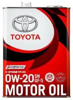 Моторное масло Toyota Motor Oil GF-6А SP 0W20 4л (08880-13205)