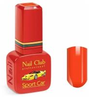 Nail Club professional Эмалевый красный гель-лак для ногтей, цвет ярко-оранжевый 2007 Ferrari Challenge, 13 мл