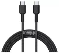 870925 Аксессуар Aukey Braided USB 2.0 Type-C - Type-C 1.2m Black CB-CD29