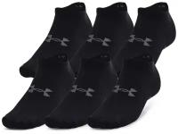 Носки Under Armour Essential No Show 6 Pack Black (INT:M)